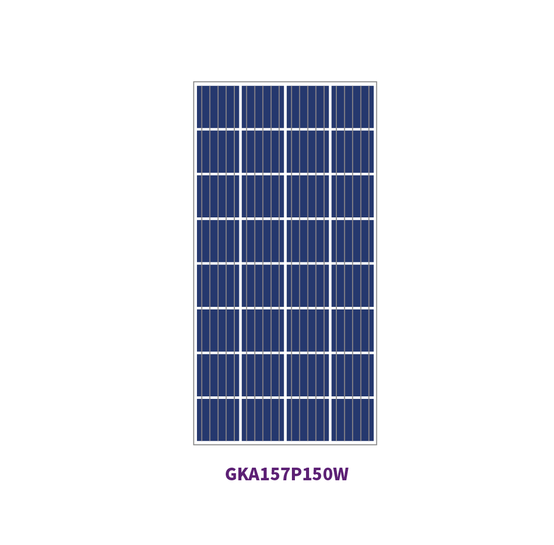 157mm POLY 36 hücreli 100W güneş paneli 