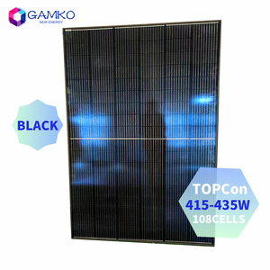 Yüksek verimli bifacial tam siyah güneş panelleri ev kullanımı güneş paneli 430w 435w paneller güneş TOPCon 415w 420w 425w